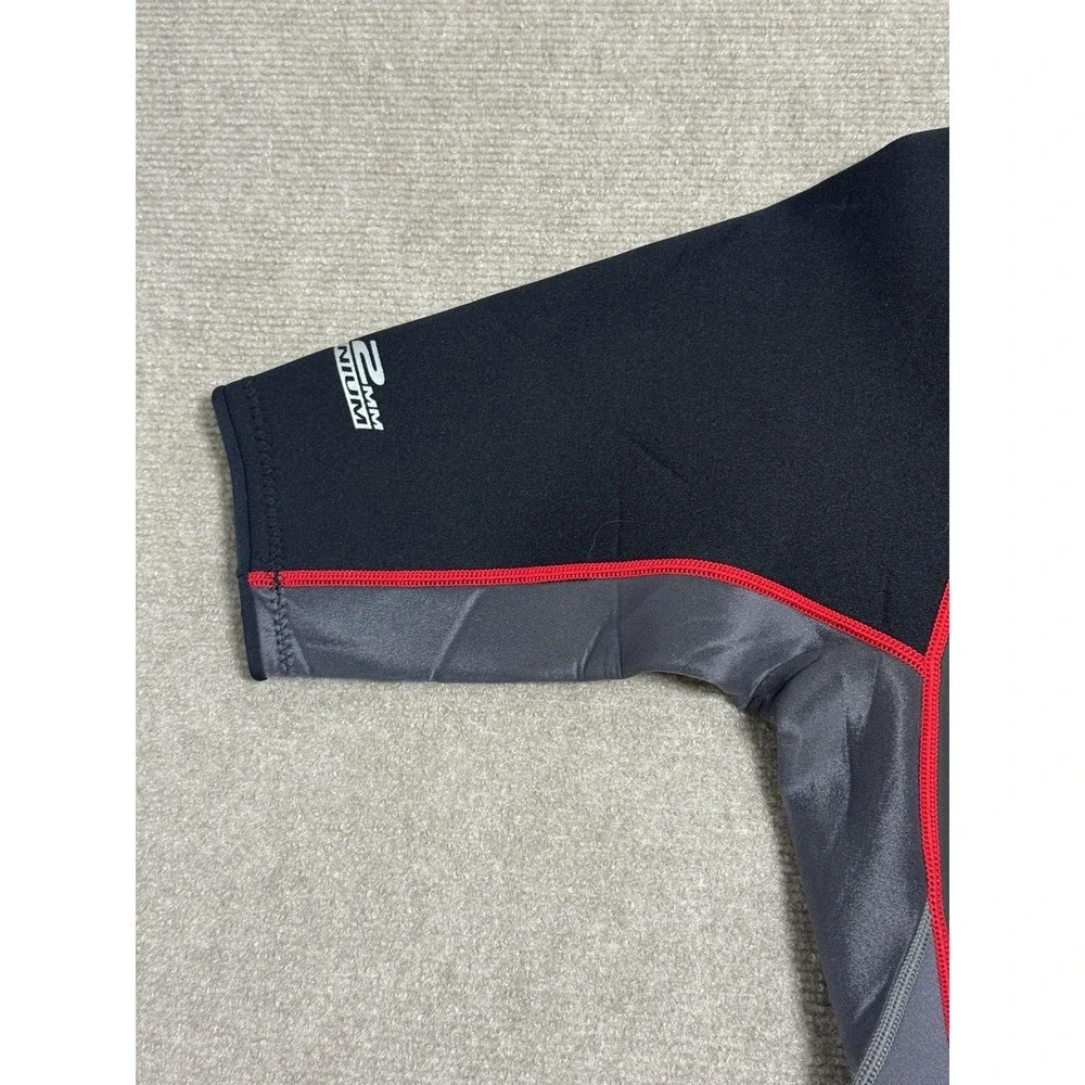 Gotcha Shorty Wetsuit Spring Suit Mens‎ Medium 2mm Neoprene Back Zip Black Red